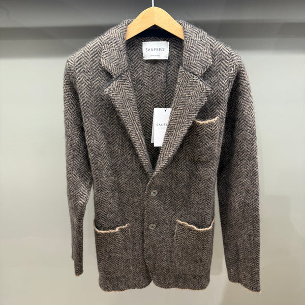 GIACCA MOHAIR SPINATA
