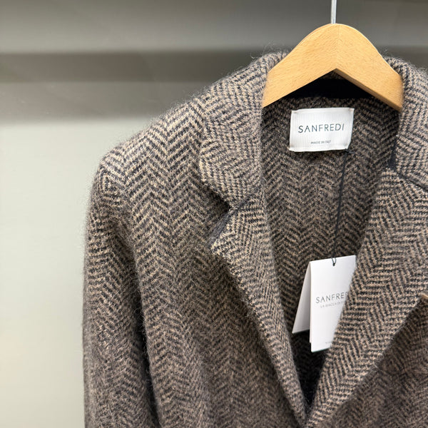 GIACCA MOHAIR SPINATA
