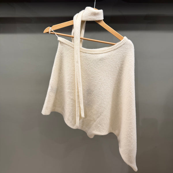 MAGLIA MONOSPALLA CON SCIARPINA
