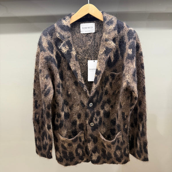 GIACCA MOHAIR LEOPARDATA