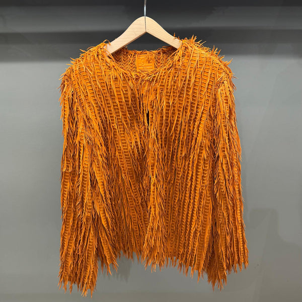 OPAQUE NAPPA FRINGE NAPPATO SHEEP SKIN