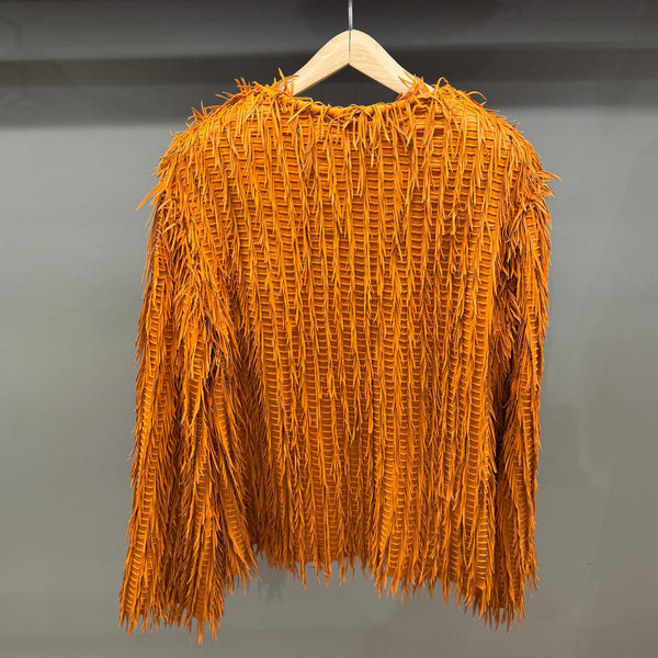 OPAQUE NAPPA FRINGE NAPPATO SHEEP SKIN