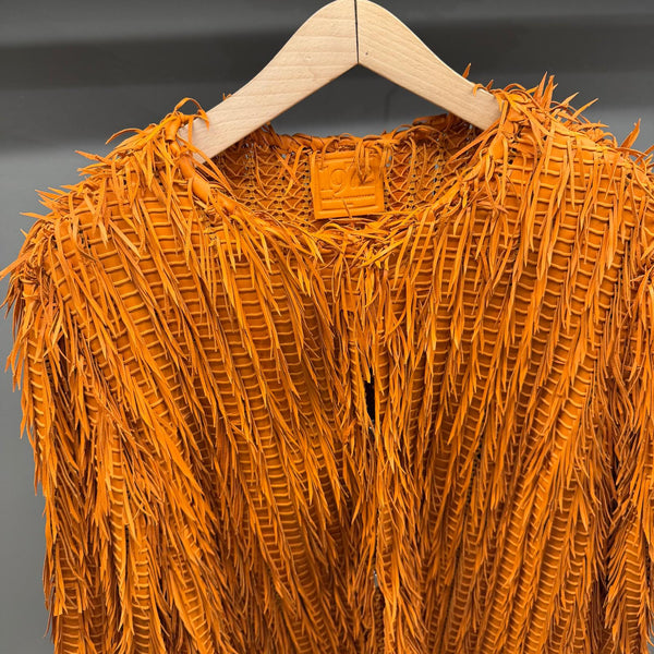 OPAQUE NAPPA FRINGE NAPPATO SHEEP SKIN